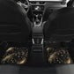 Personalized African Queen 55th Birthday Car Mats Black Yellow Glitter Sparkle Afro Crown Glam Art