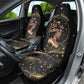 Personalized African Queen 55th Birthday Car Seat Cover Black Yellow Glitter Sparkle Afro Crown Glam Art