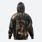 Personalized African Queen 55th Birthday Hoodie Black Yellow Glitter Sparkle Afro Crown Glam Art