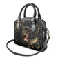 Personalized African Queen 55th Birthday Shoulder Handbag Black Yellow Glitter Sparkle Afro Crown Glam Art
