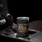 Personalized African Queen 55th Birthday Tumbler Cup Black Yellow Glitter Sparkle Afro Crown Glam Art