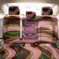 Personalized African Queen Stepping Into My 55th Birthday Back Car Seat Cover Pink Sparkle Glitter Tribal Kente