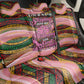 Personalized African Queen Stepping Into My 55th Birthday Back Car Seat Cover Pink Sparkle Glitter Tribal Kente
