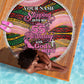 Personalized African Queen Stepping Into My 55th Birthday Beach Blanket Pink Sparkle Glitter Tribal Kente