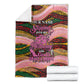 Personalized African Queen Stepping Into My 55th Birthday Blanket Pink Sparkle Glitter Tribal Kente