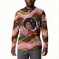 Personalized African Queen Stepping Into My 55th Birthday Button Sweatshirt Pink Sparkle Glitter Tribal Kente