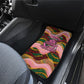 Personalized African Queen Stepping Into My 55th Birthday Car Mats Pink Sparkle Glitter Tribal Kente