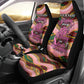Personalized African Queen Stepping Into My 55th Birthday Car Seat Cover Pink Sparkle Glitter Tribal Kente