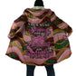 Personalized African Queen Stepping Into My 55th Birthday Cloak Pink Sparkle Glitter Tribal Kente