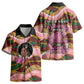 Personalized African Queen Stepping Into My 55th Birthday Kid Hawaiian Shirt Pink Sparkle Glitter Tribal Kente