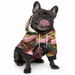 Personalized African Queen Stepping Into My 55th Birthday Pet Hoodie Pink Sparkle Glitter Tribal Kente