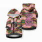 Personalized African Queen Stepping Into My 55th Birthday Pet Hoodie Pink Sparkle Glitter Tribal Kente