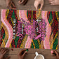 Personalized African Queen Stepping Into My 55th Birthday Puzzle Pink Sparkle Glitter Tribal Kente