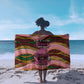 Personalized African Queen Stepping Into My 55th Birthday Sarong Pink Sparkle Glitter Tribal Kente