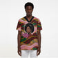 Personalized African Queen Stepping Into My 55th Birthday Scrub Top Pink Sparkle Glitter Tribal Kente