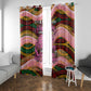 Personalized African Queen Stepping Into My 55th Birthday Window Curtain Pink Sparkle Glitter Tribal Kente