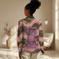 Personalized African Queen Stepping Into My 55th Birthday Women Casual Shirt Pink Sparkle Glitter Tribal Kente