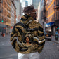 Personalized African Queen 60th Birthday Hoodie Gold Glitter Afro Crown - Chapter 60 Black Excellence