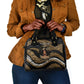 Personalized African Queen 60th Birthday Shoulder Handbag Gold Glitter Afro Crown - Chapter 60 Black Excellence