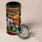Personalized African 60th Birthday 4 in 1 Can Cooler Tumbler Traditional Tribal Pattern Elephant Mask Art