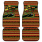 Personalized African 60th Birthday Car Mats Traditional Tribal Pattern Elephant Mask Art