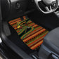 Personalized African 60th Birthday Car Mats Traditional Tribal Pattern Elephant Mask Art