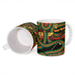 Personalized African 60th Birthday Ceramic Mug Traditional Tribal Pattern Elephant Mask Art