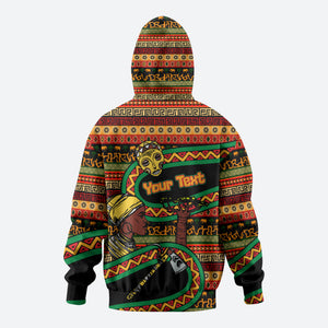 Personalized African 60th Birthday Hoodie Traditional Tribal Pattern Elephant Mask Art