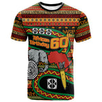 Personalized African 60th Birthday T shirt Traditional Tribal Pattern Elephant Mask Art