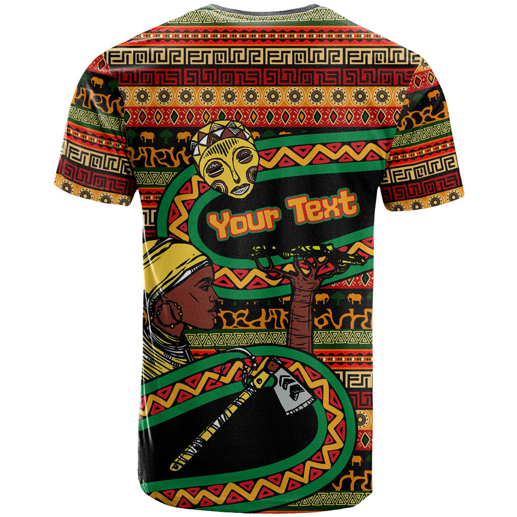 Personalized African 60th Birthday T shirt Traditional Tribal Pattern Elephant Mask Art