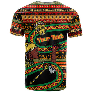 Personalized African 60th Birthday T shirt Traditional Tribal Pattern Elephant Mask Art