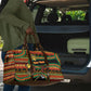 Personalized African 60th Birthday Travel Bag Traditional Tribal Pattern Elephant Mask Art