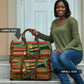 Personalized African 60th Birthday Travel Bag Traditional Tribal Pattern Elephant Mask Art