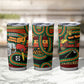 Personalized African 60th Birthday Tumbler Cup Traditional Tribal Pattern Elephant Mask Art