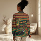 Personalized African 60th Birthday Women Casual Shirt Traditional Tribal Pattern Elephant Mask Art