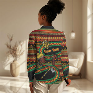 Personalized African 60th Birthday Women Casual Shirt Traditional Tribal Pattern Elephant Mask Art