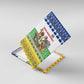 Central African Republic Christmas Canvas Wall Art Santa and Safari Animals Baobab Trees Snowflakes - African Pride