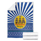 Central African Republic Christmas Blanket Drumming Beat of Joy Tribal Pattern and Snowflakes - African Pride