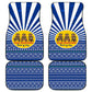 Central African Republic Christmas Car Mats Drumming Beat of Joy Tribal Pattern and Snowflakes - African Pride
