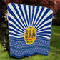 Central African Republic Christmas Quilt Drumming Beat of Joy Tribal Pattern and Snowflakes - African Pride