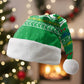 Comoros Christmas Santa Hat Santa Riding Dolphin Ocean Waves Crescent Moon - African Pride