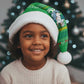 Comoros Christmas Santa Hat Santa Riding Dolphin Ocean Waves Crescent Moon - African Pride