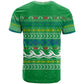 Comoros Christmas T shirt Santa Riding Dolphin Ocean Waves Crescent Moon - African Pride