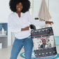 James Baldwin Christmas Santa Laundry Basket Ugly Pixel Pattern Black History Holiday