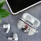 James Baldwin Christmas Santa AirPods Case Ugly Pixel Pattern Black History Holiday