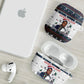 James Baldwin Christmas Santa AirPods Case Ugly Pixel Pattern Black History Holiday
