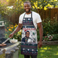 James Baldwin Christmas Santa Apron Ugly Pixel Pattern Black History Holiday