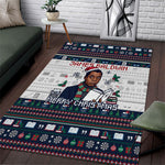 James Baldwin Christmas Santa Area Rug Ugly Pixel Pattern Black History Holiday