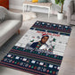 James Baldwin Christmas Santa Area Rug Ugly Pixel Pattern Black History Holiday