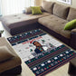 James Baldwin Christmas Santa Area Rug Ugly Pixel Pattern Black History Holiday